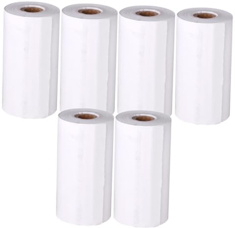 ULTECHNOVO 6 Rolls Thermal Printer Paper for Instant Camera Refill Transfer Photo Printer Thermal Paper Rolls Compatible Instant Print Cameras Suitable for