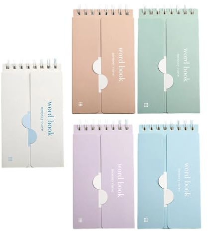 Paquete De 5 Cuadernos Vocabulario Portátiles Con Métodos Aprendizaje Y Diseño Autoevaluación Para Un Estudio Eficiente Cuaderno Aprendizaje Palabras Tamaño Bolsillo