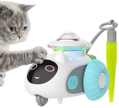 Berriphonia Juguetes interactivos para Gatos, Accesorios con Detector de Movimiento, eléctrico para Gatos | para Gatitos y Animales domésticos Juego al Aire Libre e Interior para Navidad y