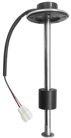 Sensor Nivel Agua Combustible - Detector Nivel Oil | Unidad Transmisora Combustible | Señal 0-190ohm, 9-32VDC, IP67 Impermeable, Longitud 150-400mm, Montaje 5 Agujeros, para Tractores Excavadoras