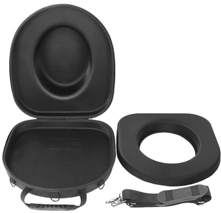 Luwecf Cowboy Hut Aufbewahrungsbox mit Stabiler Eva Struktur Hutkoffer Hutbox Tragetasche Praktischem Schultergurt Und Reißverschlussöffnung für Reisen Garde, 32.5 cm x 15.5 cm x 38.5 cm