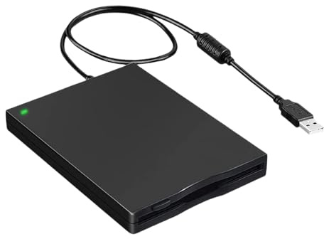Kalttoy Einfaches externes 3, 5-Zoll Diskettenlaufwerk mit Plug and Play Funktion Abrufen Dokumente und Spiele von Festplatten Tragbares Diskettenlaufwerk