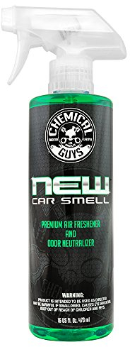 Chemical Guys New Car Smell Air Freshener and Premium Odor Eliminator Refreshes & Neutralizes Odors, Great Car Fresheners for Trucks, SUVs, RVs, and More - 16 oz