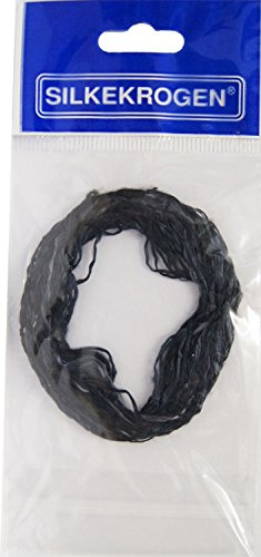 Silkekrogen Hornhecht Seidenfäden Blinker Haken Angelhaken Hornhechtangeln, Farbe:Schwarz