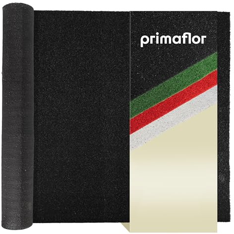 Primaflor Schwarzer Kunstrasen DIAMOND B1 200 x 600 CM – schwer entflammbarer Messeteppich mit schimmernder Oberfläche, Kurzflor, antistatisch, für Events & Ausstellungen – 7mm Kunstgras
