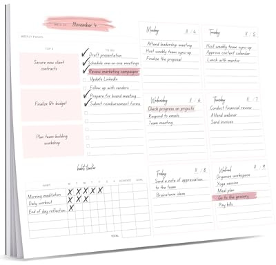 Lamare Weekly Planner Notepad – Premium Undated Weekly To Do List Notepad for School, Home & Office Day Planner, Desk To Do List Pad and Productivity Planning Pad