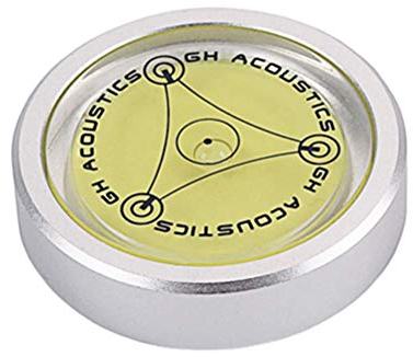 DollaTek Alloy LP Disc Stabilizer Giradischi Livella a Bolla d'Aria bilanciata per Accessori per la Vibrazione di Dischi in Vinile Phonograp - Argento