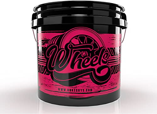 Nuke Guys - Wheel Bucket - GritGuard 3,5 GAL (Aprox. 12,5 litros) Cubo de Lavado Especial para la Limpieza de Llantas - 3 Cubos método de Lavado - Cuidado Suave del vehículo - Lavado Suave a Mano