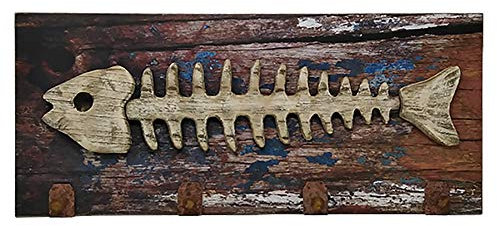 maritime Holz Serie Shabby ┼ Holz Gaderobe Fischgräten ┼ Deko - Nautic ┼ exklusive Artikel