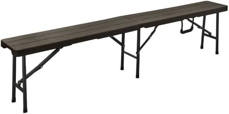 TERRE JARDIN Banc Pliant Imitation Bois