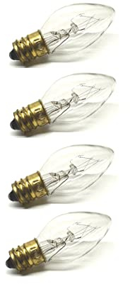 UI PRO TOOLS Clear Night Light Bulb Replacement Bulbs 5W 120V - 4 CT