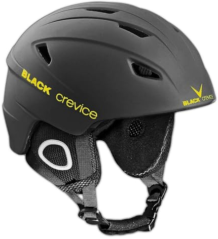Black Crevice Skihelm Kitzbühel, 9, 5 Größen, BCR143764 (Schwarz/Gelb, XL)