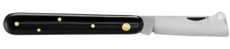 DUE BUOI COLTELLO 202AP Coltello da Innesto per Mancini Professionale Alberi da Frutto e Giardinaggio Acciaio Carbonio Böhler K720 Manico in Plastica