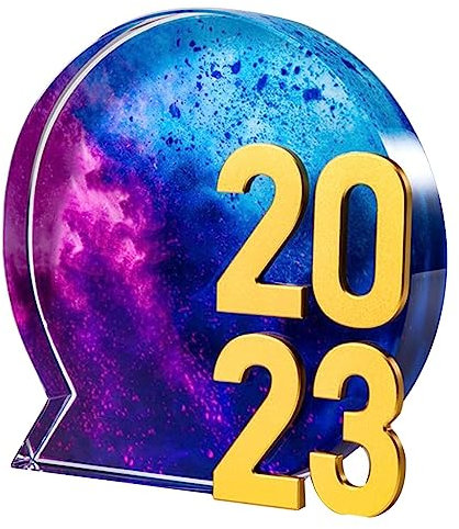Pokale, Medaillen Auszeichnungen Kreative Kristallpreis-Trophäe 2023 Gold-, Silber- Und Bronzemedaillen Aus Metall Ausgezeichnete Mitarbeiter-Souvenirtrophäe Schriftzug-Trophäe (Color : Golda, S : 1