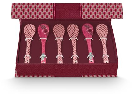Pip Studio Flower Festival Oriental Geschenkset Teelöffel Dark pink 13cm