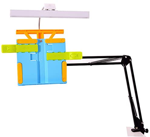 Buchhalter für den Schreibtisch,Bucharmständer,Buchständer zum freihändigen Lesen,Kochbuchhalterständer schwarz,Tablet-Ständer,Rezepthalter,Lernen,Höhenwinkel verstellbar