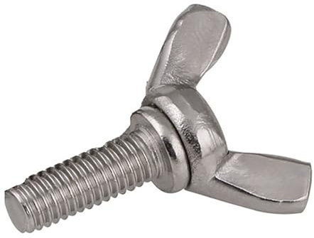 1/5/10 STK Daumenflügelschraube A2 Edelstahlschrauben M3 M4 M5 M6 M8 M10 Handdrehschraube(10pcs,M4x25)