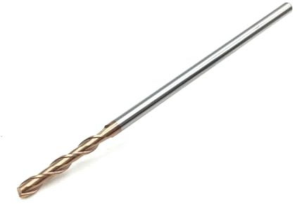 1 pièces fraise en bout 4mm 2 cannelures Extra longues 75mm 100mm HRC60 carbure spirale tige droite fraises en bout plates rainurage profilage fraisage(4x100 HRC60 2F)