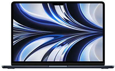 Apple MacBook Air Portable avec Puce M2 : écran Liquid Retina de 13,6 Pouces, 16 Go de RAM, 256 Go de Stockage SSD, Clavier rétroéclairé, caméra FaceTime HD 1080p ; Minuit