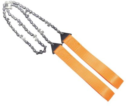 PAMINGONO 1 Satz Kettensäge kunststoffsäge outdoor säge camping säge Handwerkzeug-Säge survival tool Camping-Seilsägen Outdoor-Schneidkabel Taschensägen Handdrahtsägen 65 Manganstahl Orange