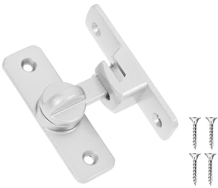 Serratura Porta Scorrevole, Chiavistello Porta, Chiusura Porta Interna, Blocco Porta Scorrevole, Chiavistello Scorrevole, Serratura 90 Gradi Serratura Porta, per Porte Scorrevoli e Finestre