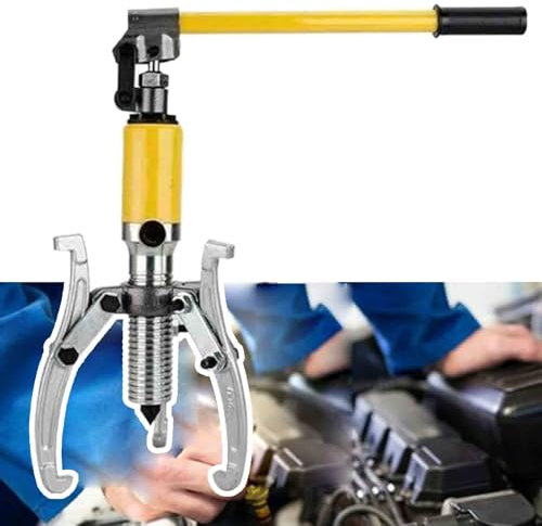Kit Estrattore Idraulico per Ingranaggi - Estrattore per Cuscinetti Ruota per Impieghi Gravosi a 2 o 3 Griffe, Utensili di Riparazione Meccanica Integrati, Set di Estrazione,Yellow-20T