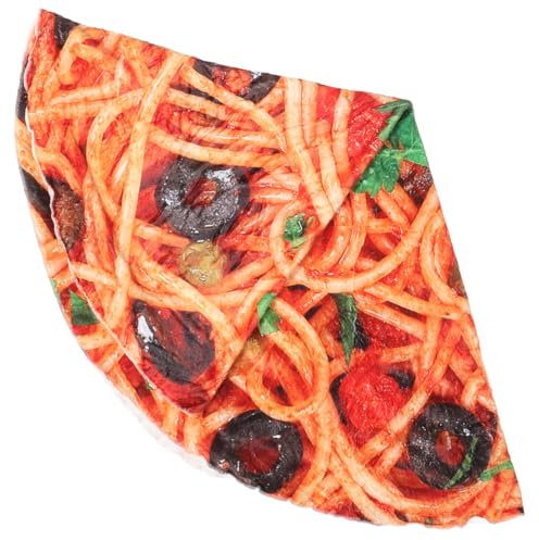 PRETYZOOM Warme Und Lustige Decke Mit Pizza-Aufdruck Riesiger Runder Überwurf Aus Weichem Fleece Für Picknicks Und Aktivitäten Für Jungen