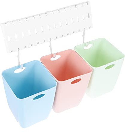 Mobestech Contenedor Clasificador De Basura Pequeño Para Pared Reciclaje Montaje Sin Clavos