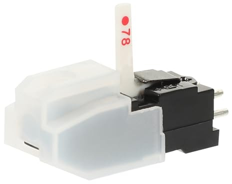 Warmhm Puntina del Giradischi Doppia Ago in Abs per Grammofono, Design Multilivello, Sostituzione per Testina Usurata, Adatta a Accessori per Giradischi Colore Casuale
