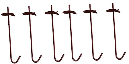 Luxshiny 6piezas Pila Espiral Extendida Estacas De Anclaje para Invernaderos Jardines y Toldos Refugios De Jardín
