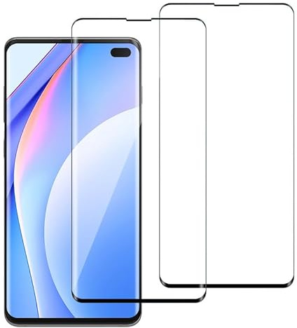 2 Stück Folie für Samsung Galaxy S10 Plus Schutzfolie, Displayschutz für Samsung S10 Plus Panzerglas, für Samsung Galaxy S10 Plus Screen Protector Wasserdichtes Kratzfest 9H Schutz