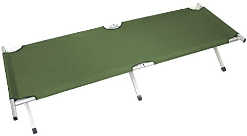 MFH US Aluminium Field Cot Extra Long Olive
