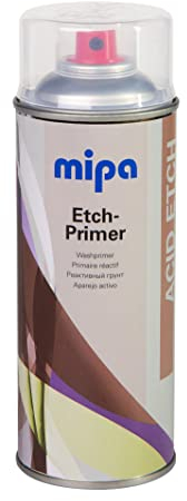MIPA Etch Primer Spray 400 ml – Amarillo Verde Lazante Imprimación para una óptima protección contra la adherencia y la corrosión