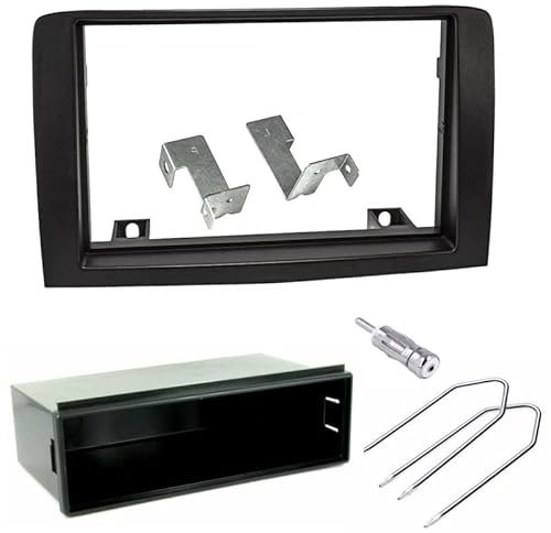 Sound way - Kit Montaggio Adattatore Autoradio, Mascherina 1 DIN / 2 DIN Compatibile con Fiat Idea/Lancia Musa