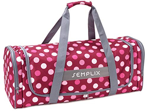 SEMPLIX Plottertasche, die optimale Aufbewahrungs- und Transport-Tasche für haushaltsübliche Plottergeräte und Zubehör(Beere/rosa)