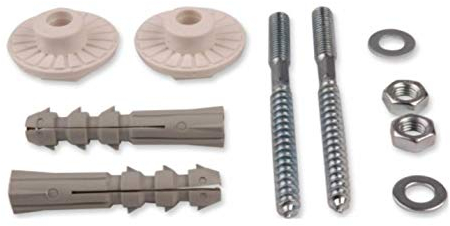 Waschtischbefestigung, Montage Set für Waschbecken, Schrauben Befestigungsmaterial mit Dübel M10x140mm