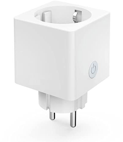 Hama WLAN Steckdose Advanced, Mini Plug, (smarte Steckdose ohne Hub, WiFi Steckdose für Sprach- u. App-Steuerung, für z.B. Heimkino, Stehlampe, Ventilator, 3680W, 16A) weiß