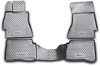 Element 3D Gummimatten Fussmatten Set passend für Mercedes S-Klasse W221 (2005-2013) | 100% passgenaue Auto Fußmatten, robuste Universal Fußmatte Auto, Gummimatten Auto