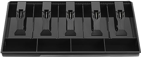 PATIKIL Cash Register Drawer Insert Tray, Removable 5 Bill / 4 Coin, 16 Money Tray Organizer for Cash with Plastic Clip for Businesses, Registers, and Classroom