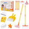 Myiosus Kit Menage Enfant, Kit de Nettoyage pour Enfants, 8 Pièces Balai Enfant Jount avec Serpillère, Brosseset Pelle, Jouet pour Enfants à partir de 2 Ans