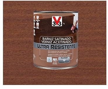 V33 BARNIZ INTERIOR ULTRA RESISTENTE SATINADO SAPELI 0,75L