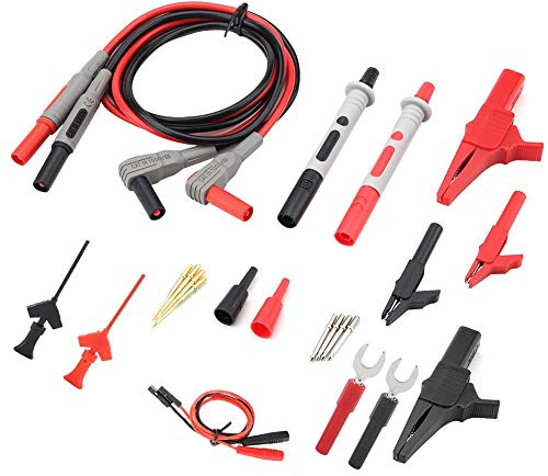 Kit puntali sonda multimetro, multimetro digitale intercambiabile P1300D con clip a coccodrillo intercambiabili