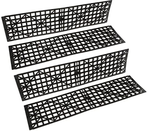 SDENSHI 4 Stücke Notfall Auto Rad Reifen Anti Skid Grippmatte Antirutschmatte Anfahrhilfe für Wohnmobil PKW