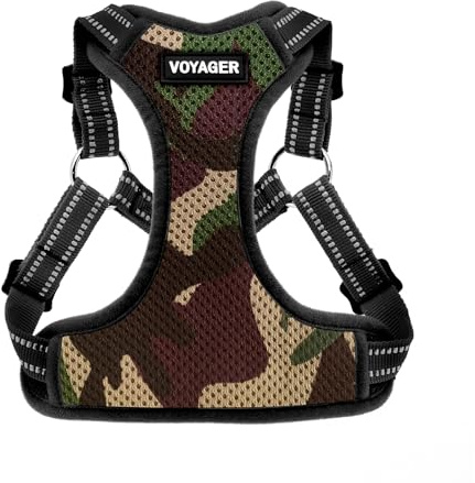 Voyager Step-in Flex Adjustable Dog Harness - Army, Small