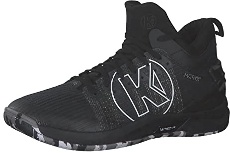 Kempa Unisex Attack Mid Handball Shoe, svart, 39 EU