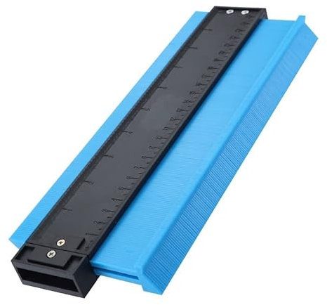 Jauge de Contour gabarit de Coupe Instrument de Mesure Outil de Travail du Bois règle de Mesure du Bois Outil de Contour de Construction (Color : 10 inch Blue)