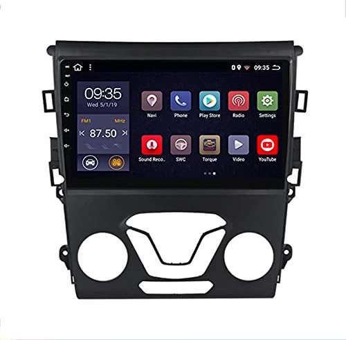 MLXABH Navigatore GPS Android Immagine di retromarcia Macchina Integrata per Auto, Lettore multimediale Dvd per Auto da 9 Pollici 4/8 Core Radio Video Stereo per Fu-sion 2013-2019
