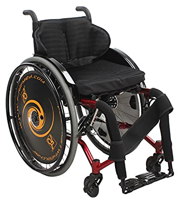 Generic Sport-Rollstuhl mit Selbstantrieb, leicht, zusammenklappbar, Aluminium, multifunktionaler Rollstuhl für Erwachsene und Senioren, Behinderte, mit schnellen Sporträdern