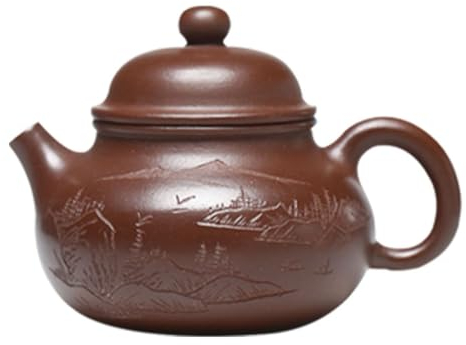 BKSK Teteras para Té Suelto Tetera de Arena púrpura Hecha a Mano, Pintada a Mano, Original for el hogar, Mina de Arcilla púrpura, Tetera han Duo, Boutique Tetera con Infusor
