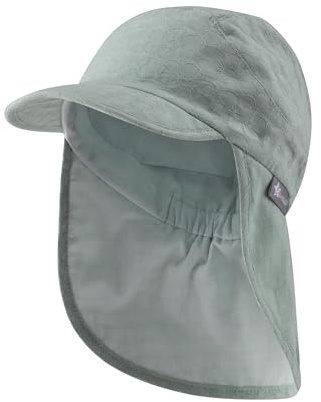 Sterntaler Mädchen Sonnenhut Schirmmütze Nacken Jacquard